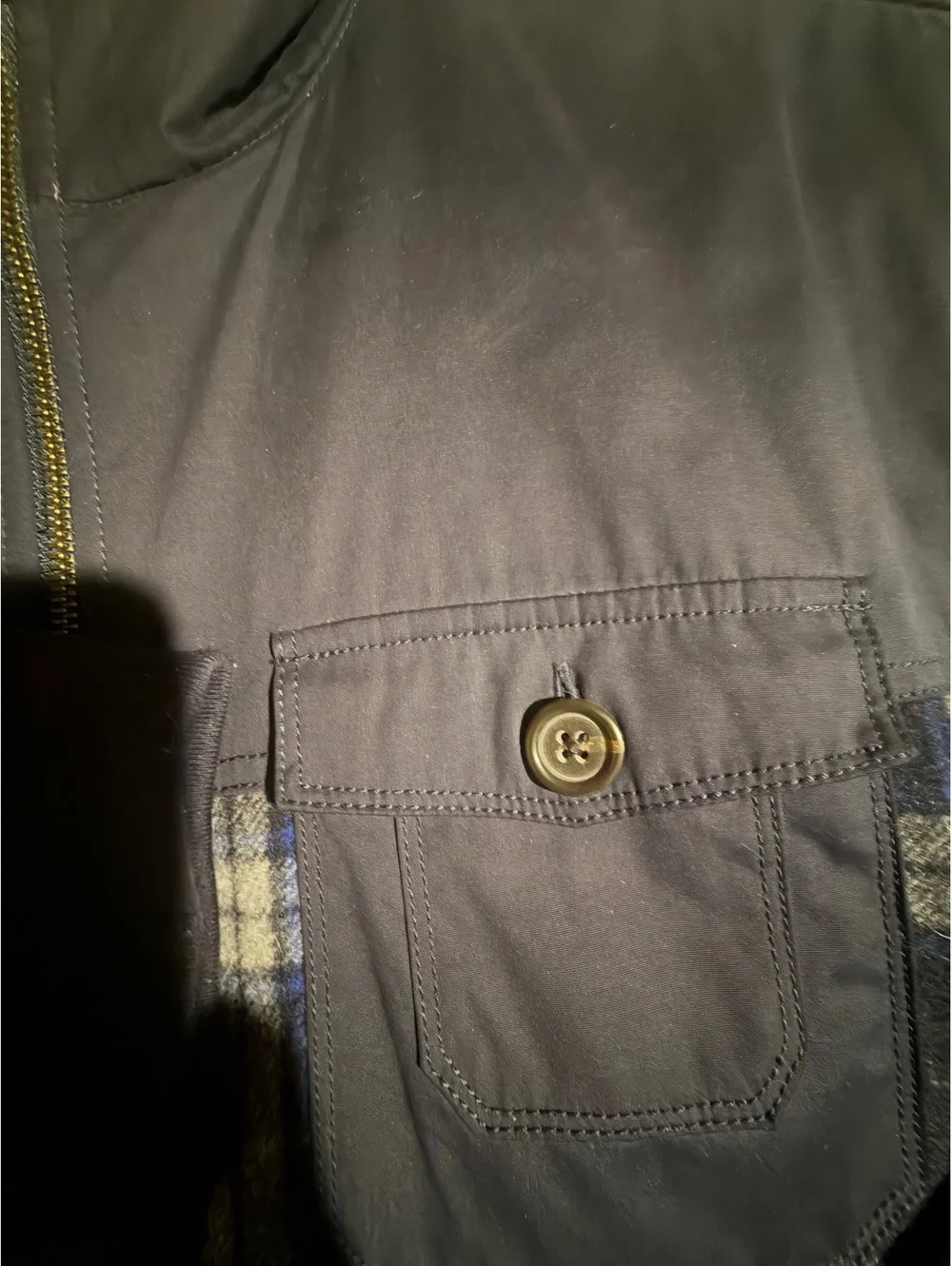 Banana Republic XL Men's Zip-Up Plaid Jacket with Sherpa Lin
